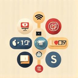 Icons representing various social media platforms, indicating community engagement.